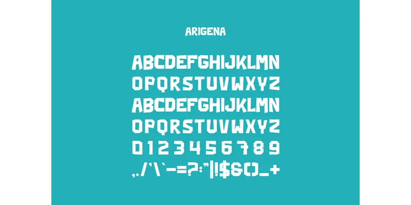 Arigena Font by IqsiartStudio — Sans Serif Font — thumbnail 3