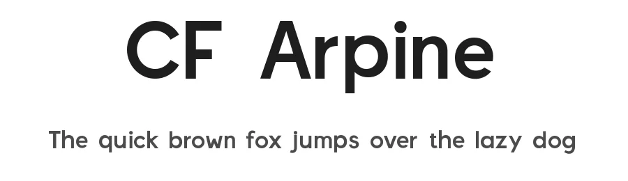 CF Arpine by Indotype Foundry — Sans Serif Font