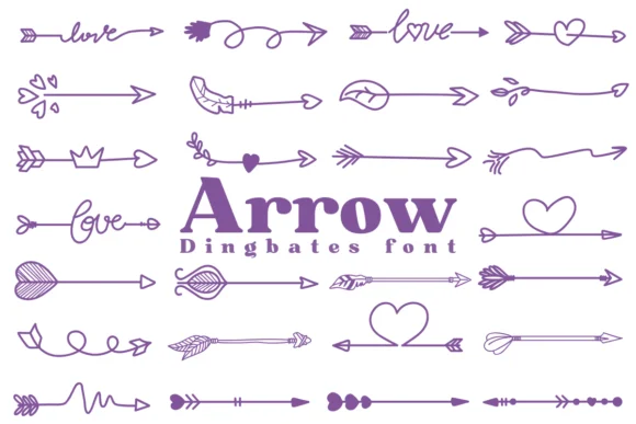 Arrow by Chonada — Dingbats Font