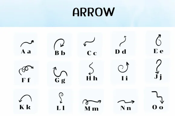 Arrow by Ketsarin — Dingbats Font — thumbnail 2