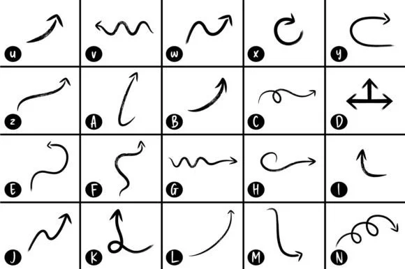 Arrow Brush by LudraDesign — Dingbats Font — thumbnail 3