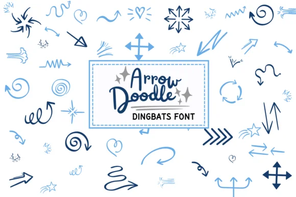 Arrow Doodle by PraewDesigns — Dingbats Font