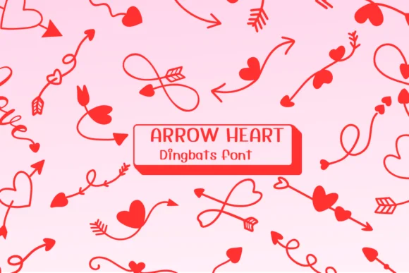 Arrow Heart by Ketsarin — Dingbats Font