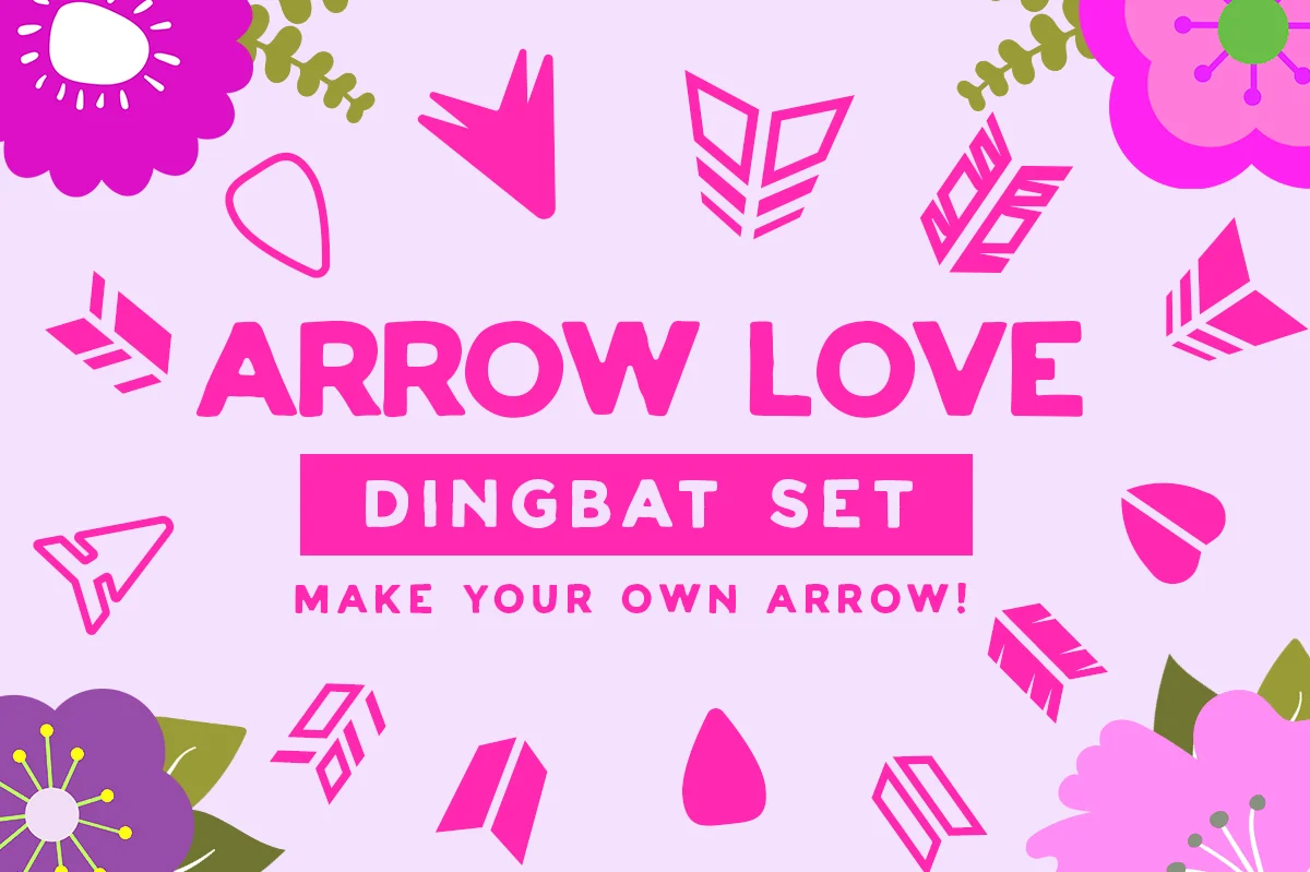 Arrow Love Dingbat by Creative Fabrica Fonts — Dingbats Font