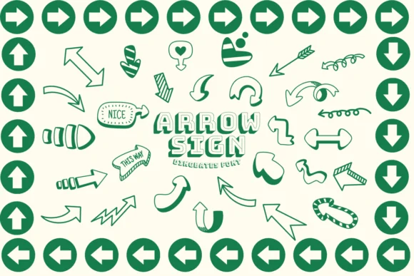 Arrow Sign by Chonada — Dingbats Font