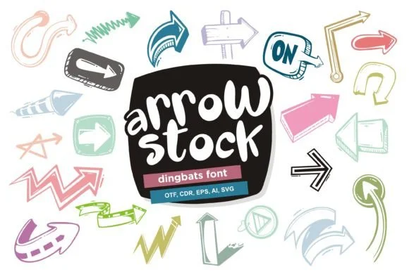 Arrow Stock by onoborgol — Dingbats Font