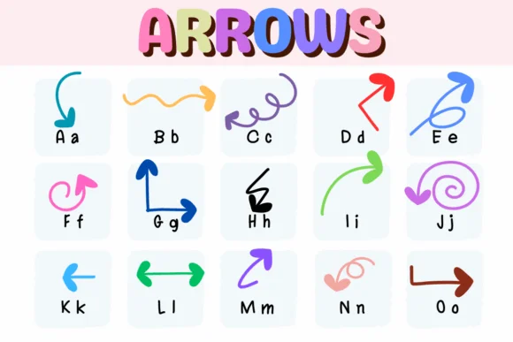 Arrows by Sirinart — Dingbats Font — thumbnail 2