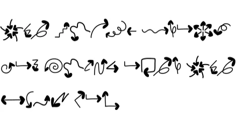 Arrows by Sirinart — Dingbats Font — thumbnail 8