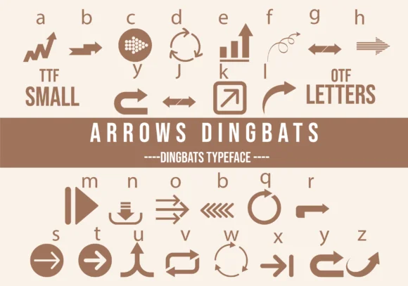 Arrows Dingbats by Minimalistartstudio — Dingbats Font
