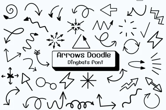 Arrows Doodle by Ketsarin — Dingbats Font