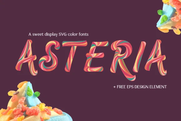 Asteria by Heypentype — Color Fonts Font