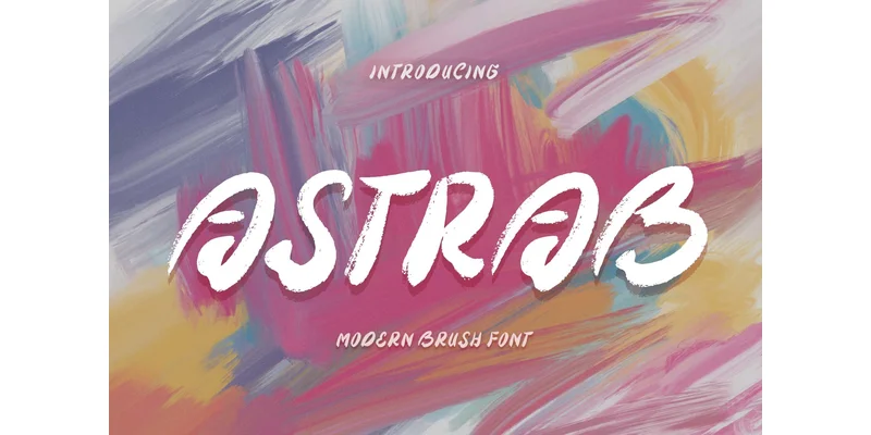 Astrab Font by yogaletter6 by yogaletter6 — Display Font