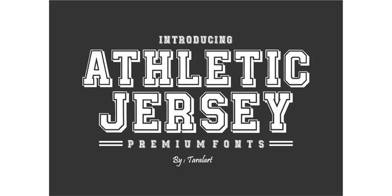 Athletic Jersey Font by TaralArt by TaralArt — Display Font