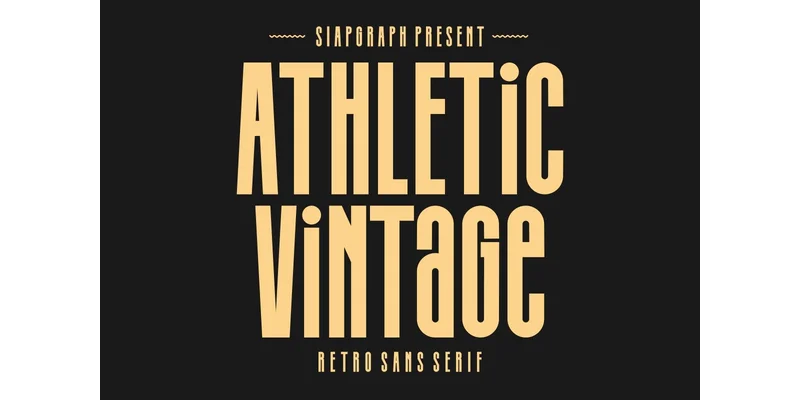 Athletic Vintage Font by SiapGraph — Sans Serif Font