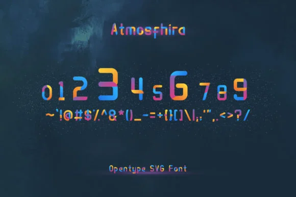 Atmosfhira by Mojibam — Color Fonts Font — thumbnail 4