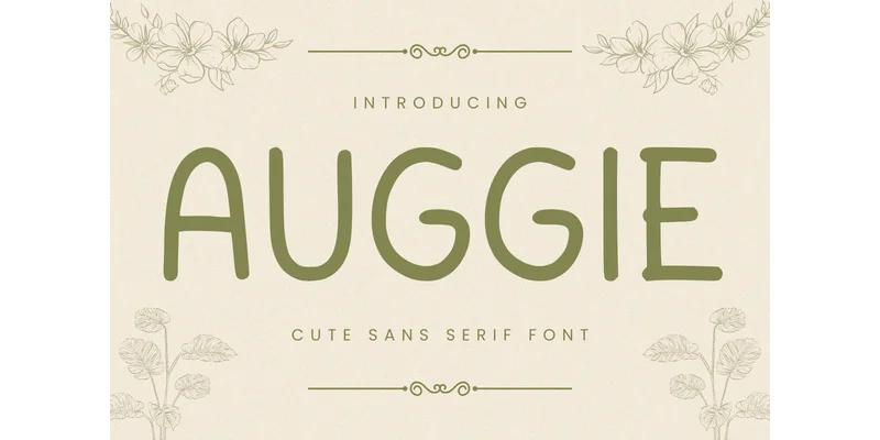 Auggie Font by Letterayu — Sans Serif Font