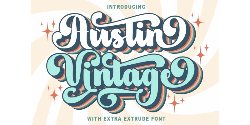 Austin Vintage Font by IM Studio by IM Studio — Display Font