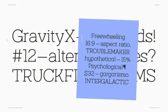 Austral Slab by antipixel — Slab Serif Font — thumbnail 6
