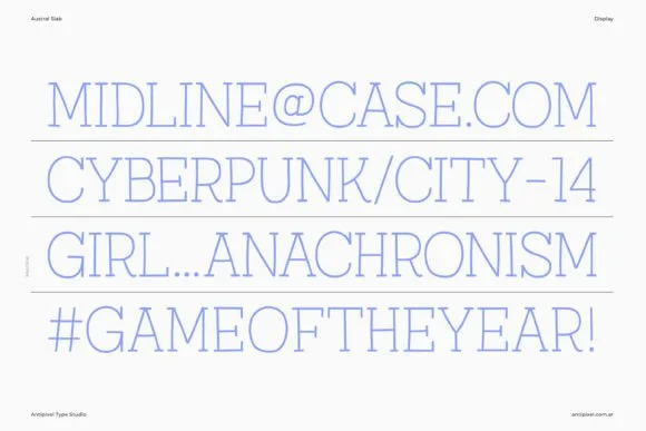 Austral Slab by antipixel — Slab Serif Font — thumbnail 8