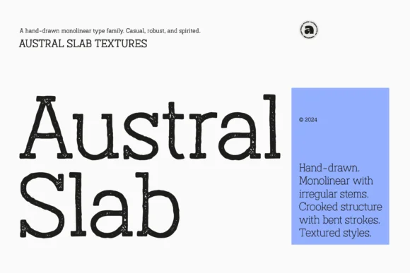 Austral Slab Textures by antipixel — Slab Serif Font