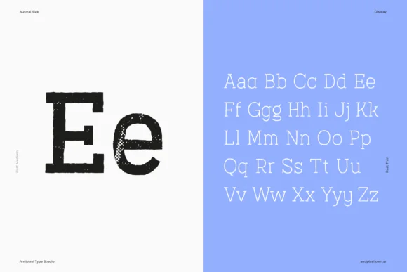 Austral Slab Textures by antipixel — Slab Serif Font — thumbnail 5