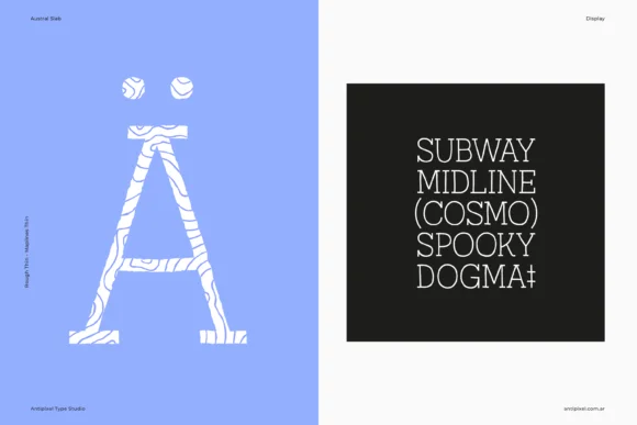 Austral Slab Textures by antipixel — Slab Serif Font — thumbnail 7