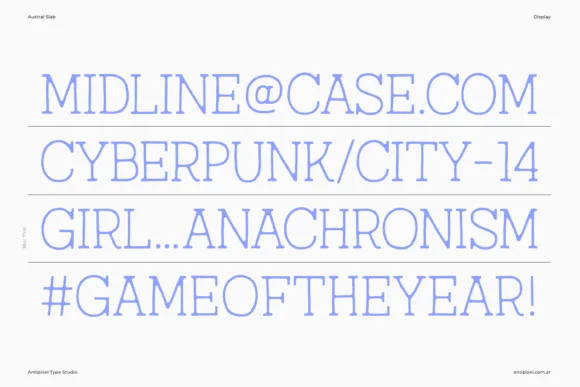 Austral Slab Textures by antipixel — Slab Serif Font — thumbnail 8