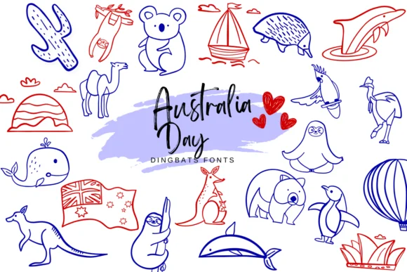 Australia Day by Suphitchaya — Dingbats Font