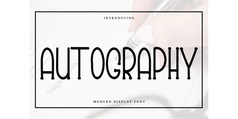 Autography Font by ONE DESIGN by ONE DESIGN — Display Font