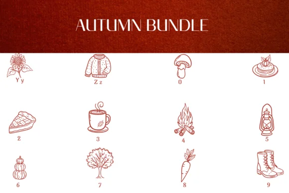 Autumn Bundle by Heartcraft Atelier — Dingbats Font — thumbnail 4