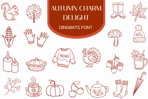 Autumn Charm Delight by Heartcraft Atelier — Dingbats Font