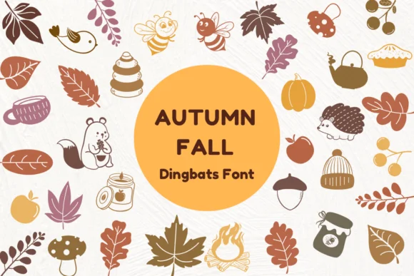 Autumn Fall by Nun Sukhwan — Dingbats Font