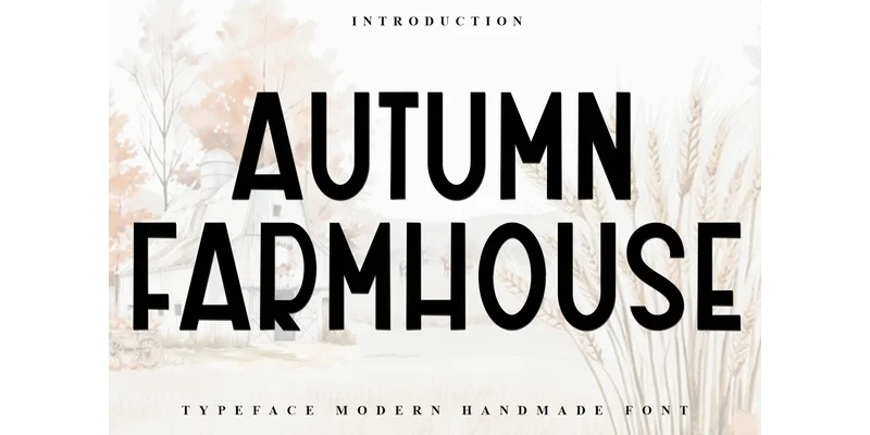 Autumn Farmhouse Font by FreshTypeINK by FreshTypeINK — Display Font