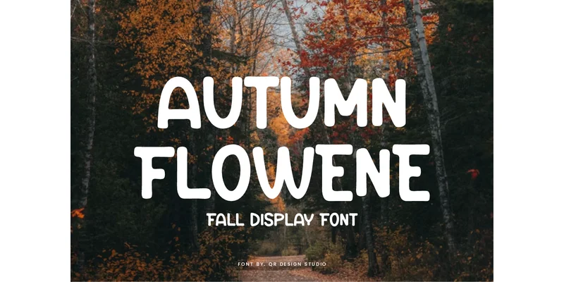 Autumn Flowene Font by qrdesignstd — Sans Serif Font