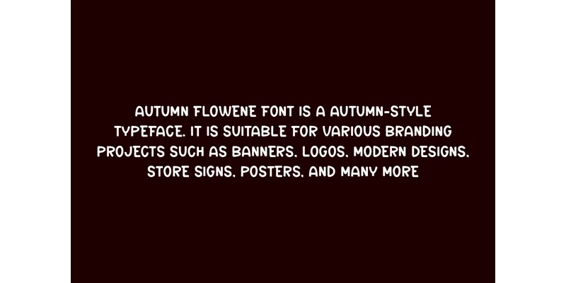 Autumn Flowene Font by qrdesignstd — Sans Serif Font — thumbnail 5