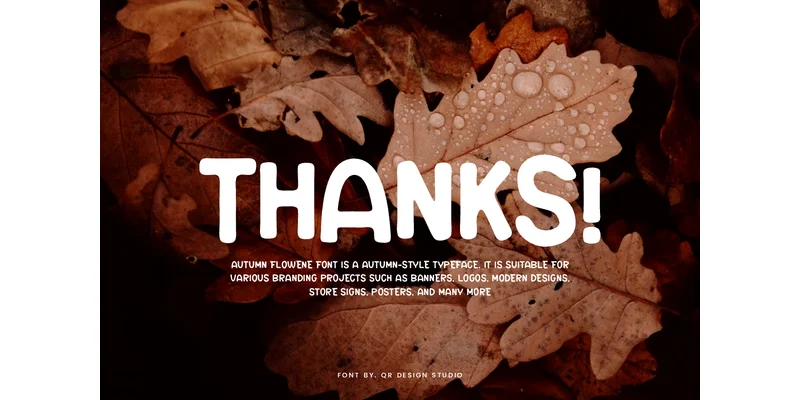 Autumn Flowene Font by qrdesignstd — Sans Serif Font — thumbnail 8