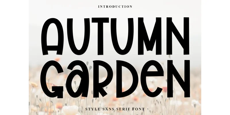 Autumn Garden Font by FreshTypeINK by FreshTypeINK — Display Font