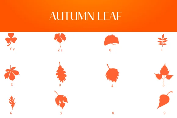 Autumn Leaf by Heartcraft Atelier — Dingbats Font — thumbnail 4