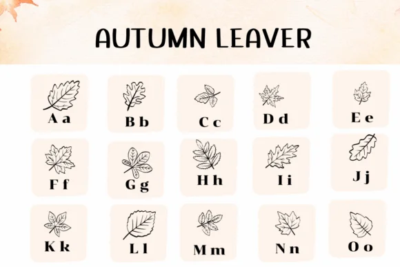 Autumn Leaver by Ketsarin — Dingbats Font — thumbnail 2