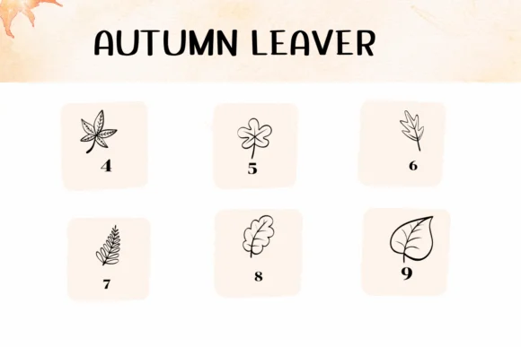Autumn Leaver by Ketsarin — Dingbats Font — thumbnail 4
