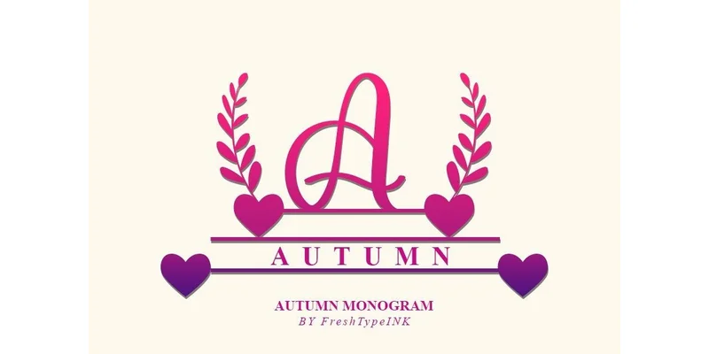 Autumn Monogram Font by FreshTypeINK by FreshTypeINK — Decorative Font