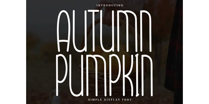 Autumn Pumpkin Font by ONE DESIGN by ONE DESIGN — Display Font