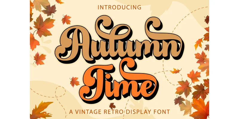 Autumn Time Font by Kido Studio by Kido Studio — Display Font