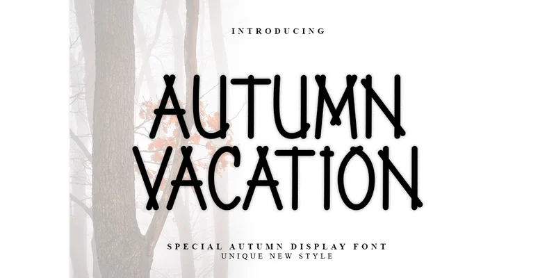 Autumn Vacation Font by PAYJHOshop — Sans Serif Font
