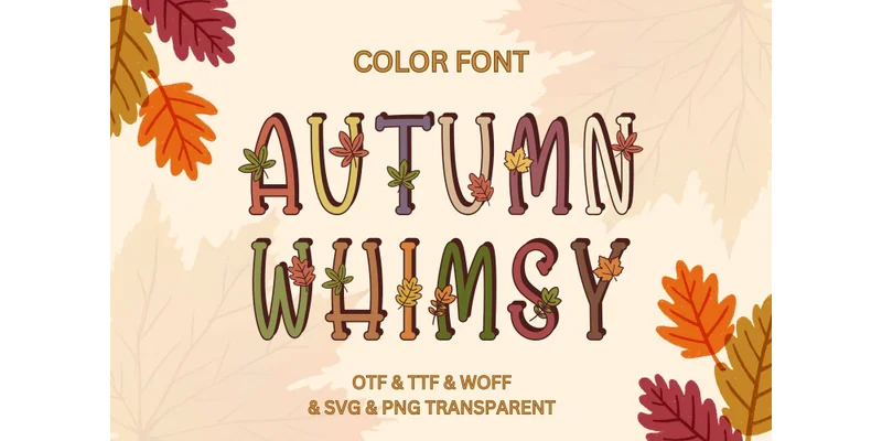 Autumn Whimsy Font by Adalin Digital — Color Fonts Font