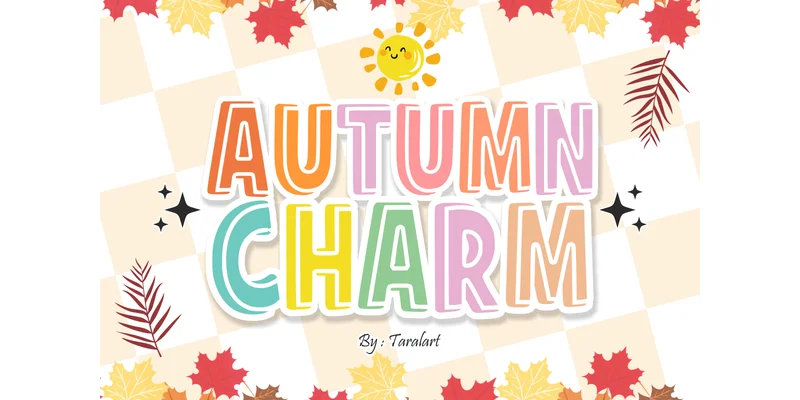 Autumncharm Regular Font by TaralArt by TaralArt — Display Font