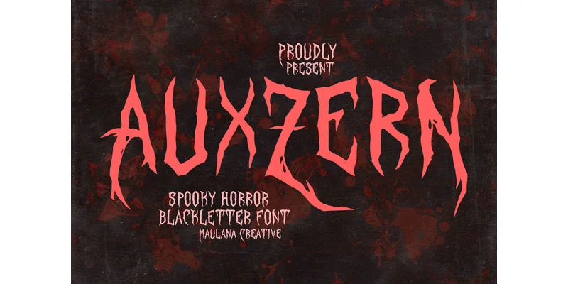 Auxzern Font by Maulana Creative by Maulana Creative — Blackletter Font