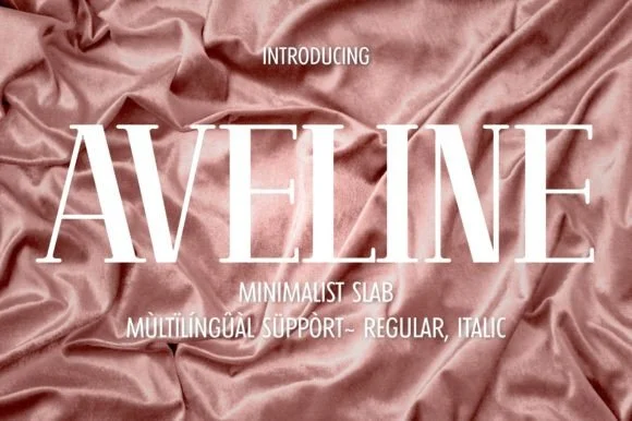 Aveline by Minimalistartstudio β Slab Serif Font