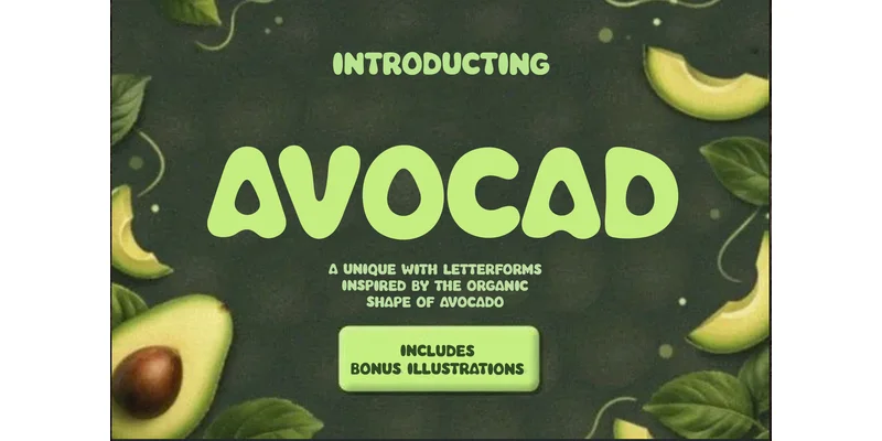Avocad Font by PiPi Creative by PiPi Creative — Display Font