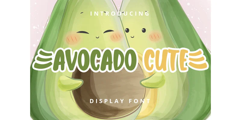 Avocado Cute Font by Planetz studio by Planetz studio — Display Font